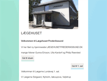 Tablet Screenshot of laegehuset.dk